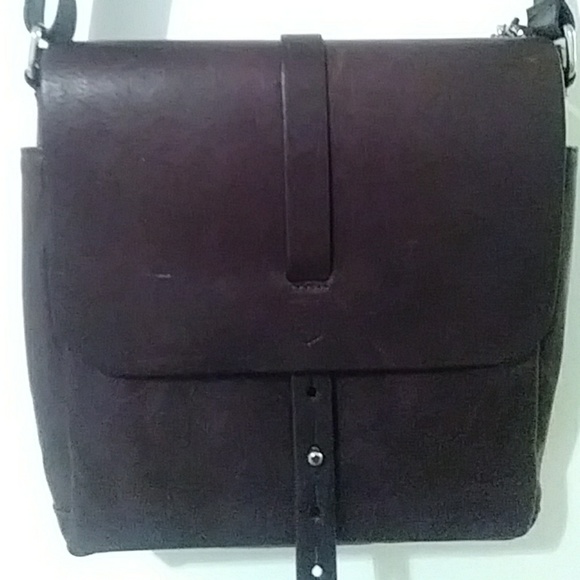Dark Brown leather purse - Picture 2 of 4